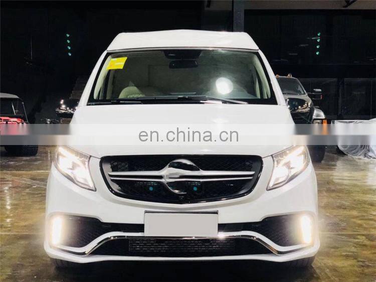 V class w447 body kit fit for V250 V260L to EUROCAR style with front bumper grille rear bumper 2016 2017 2018 year