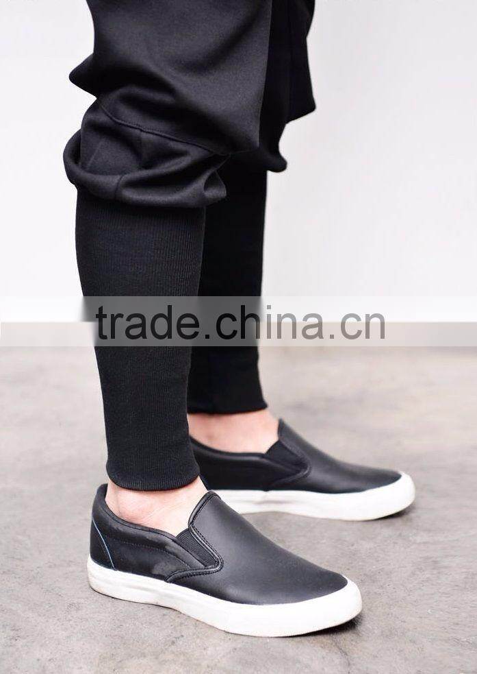 Big Zip Pocket Leggins Baggy Sweatpants Jogger Pants Black Standard Sports