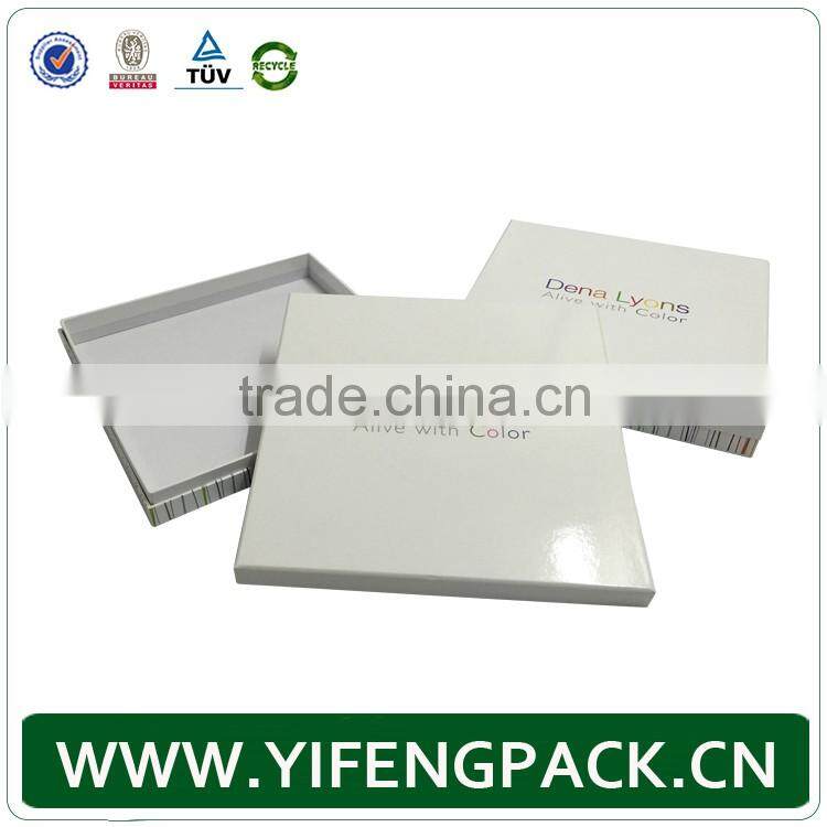 custom white cardboard paper packaging t-shirt box