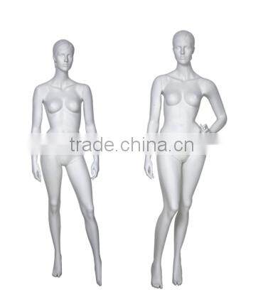 new female mannequin,matt white female mannequin with featrue faces,big size mannequin