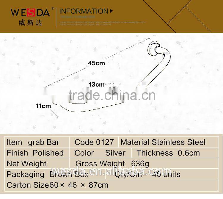 2015 Wesda Steel Bathroom handicap toilet grab bars 0127