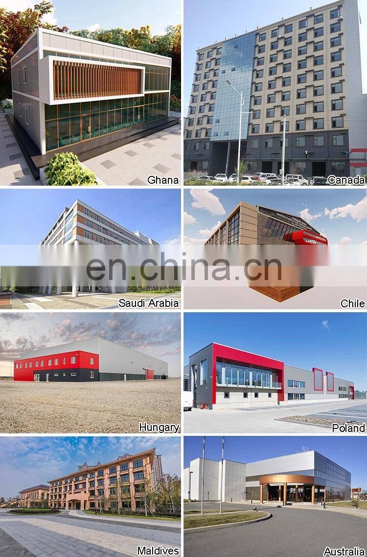 Industrial large span real estate prefabricated building galvanized steel structure workshop factory design for construction