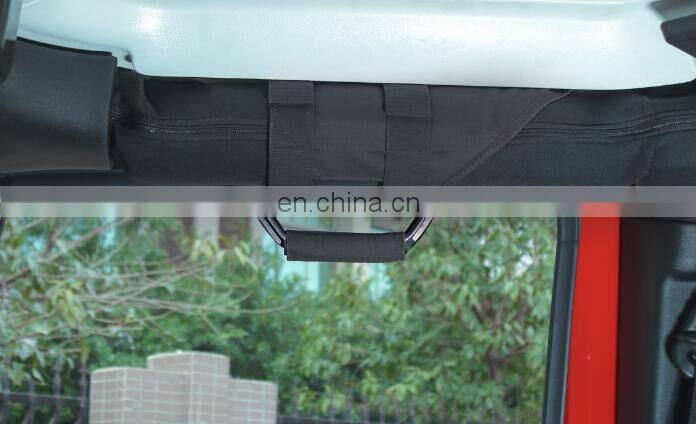 For Jeep JK for wrangler 2007-2017 hand hold fabric+Aluminum alloy 2/4 Door Handle Cover Trim Accessories 07-17