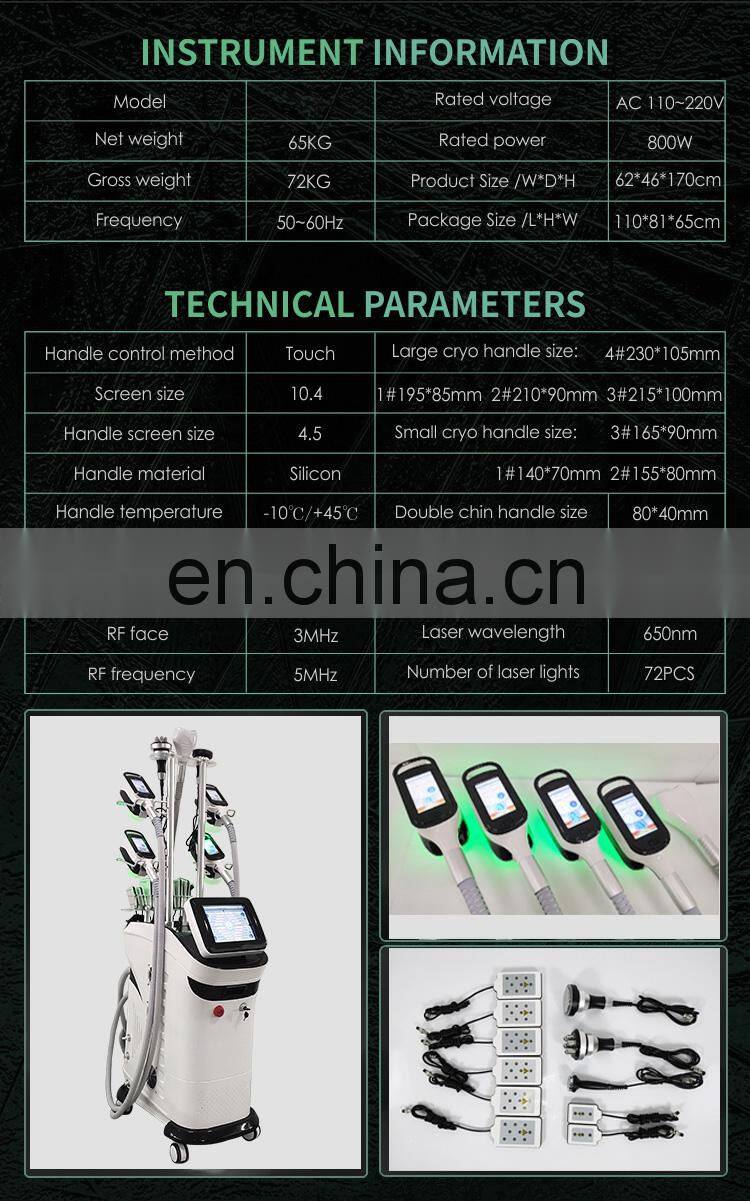 Top Saleing Product 2021 Crioliplisisculpingcryolipolysis Cryo Fat Freeze Vacuum Cavitation System Equipo Criolipolisis