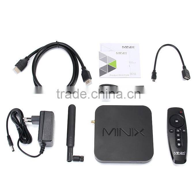 2016 Newest Android 5.1 tv box,bluetooth 4.1 amlogic s905 4k quad core android tv box Minix NEO U1