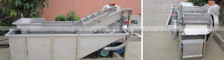 Automatic commercial industrial apple ginger carrot potato fruit vegetable washing machine