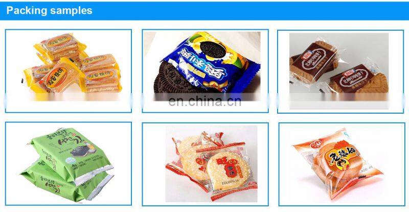 Fully Automatic Plastic bag Horizontal Biscuit Cookies Cake Packing Packaging Equipment