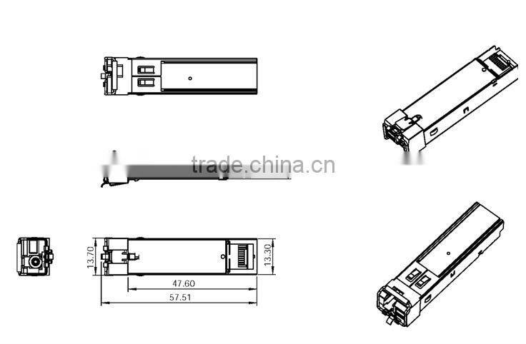 1.25G 40KM single fiber sfp optical transceiver