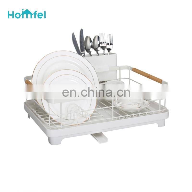 Compact Dish Rack Steel Dish Drainer Racks Wire Kitchen things Organizer and Holders