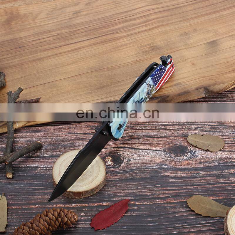 Aluminum handle 3Dprinting Outdoor Camping knives Rescue Pocket Folding knife