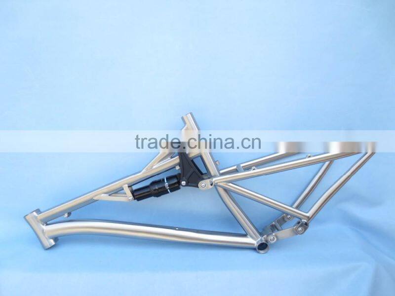 Gr9 titanium 650B/26er/29er full suspension mountain bike frame
