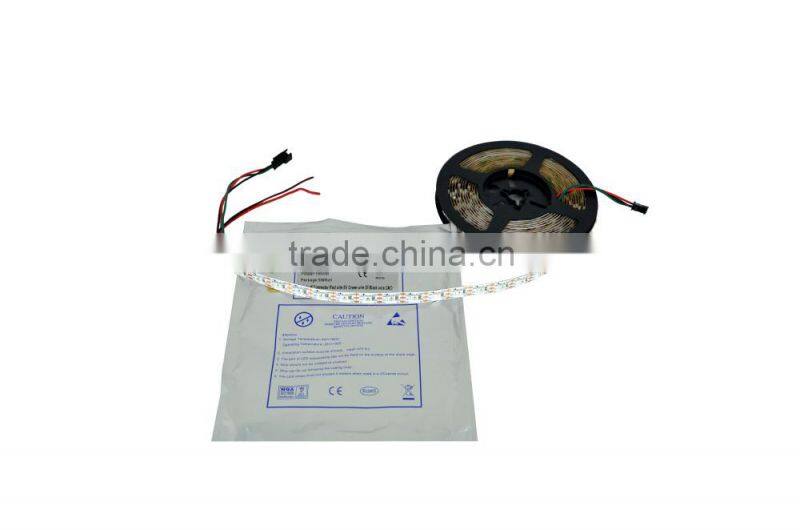 High quality fullcolor WS2812B addressable rgb led strip SMD5050 5V 12V 60leds