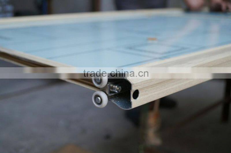 Aluminium frame for wardrobe sliding door hardware anodizing colored finish