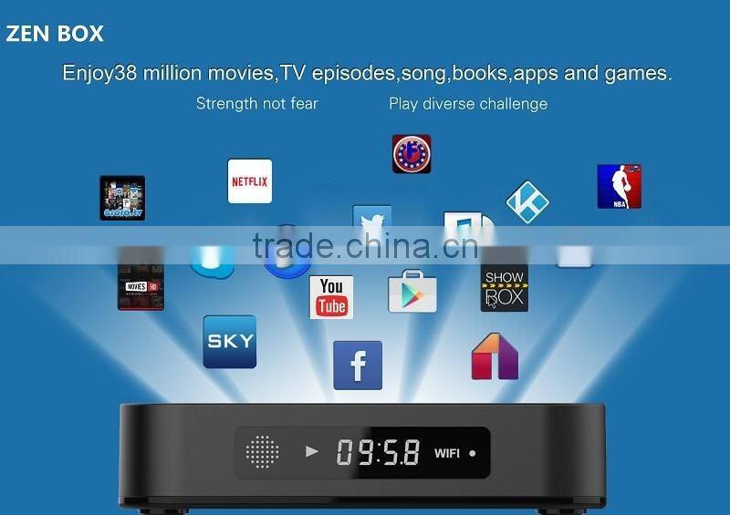New Professional Brand Zen-Box 2GB DDR3 S905 HD 4K2K KODI IPTV Receiver Quad Core Android TV Box