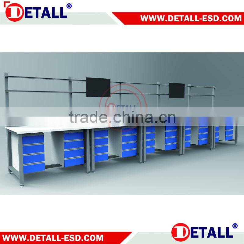 industrial heavy duty workbench in electronics working area