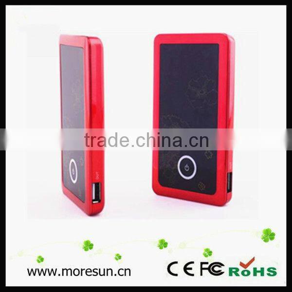 With Solar energy system fashionable mobile power bank with high quality/2000mA/3000mA