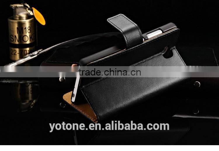 Stand Wallet Genuine Leather Case For Huawei Honor 3C Phone Bag Accessory With Card Holders New 2015 Drop Ship