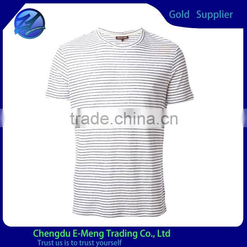 Plain light blue o-neck men t-shirt custom wholesale