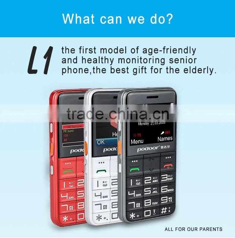 Health mobile phone with heart rate and blood oxygen monitor mobile phone display