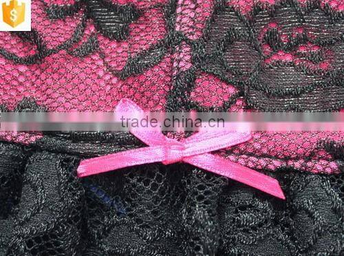 pink sexy lace lady skirt, black lace young girl skirt