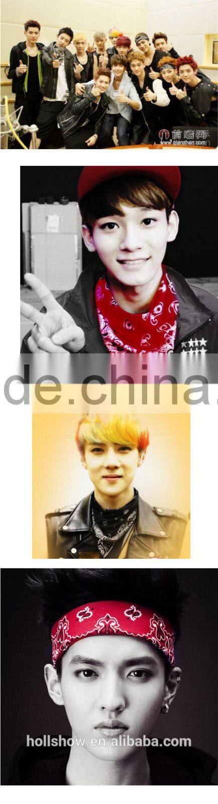 Custom Fashion Star Favourite Multiusage Polyester Seamless Bandana