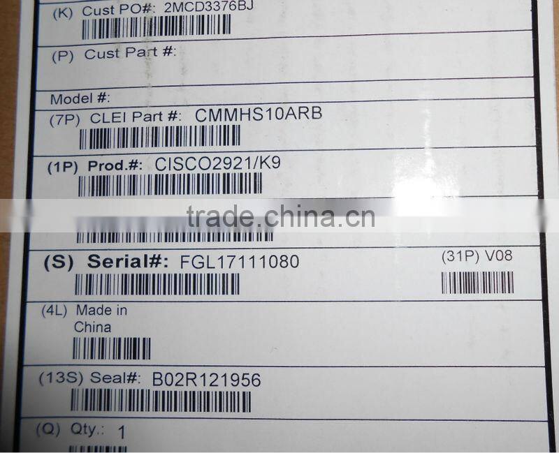 CISCO2921/K9 Cisco 2921 Integrated Services Router