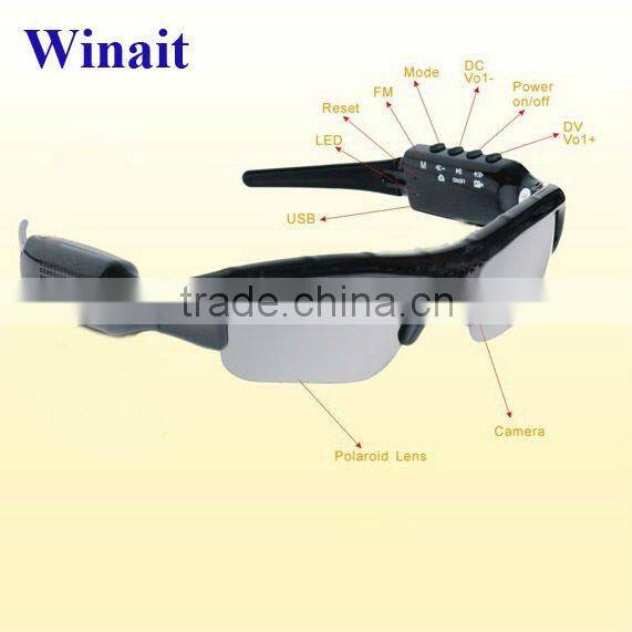 2012 NEW Bluetooth MP3 digital video sunglasses, suppor mp3 sunglasses, Polarizing lenses, Bluetooth function