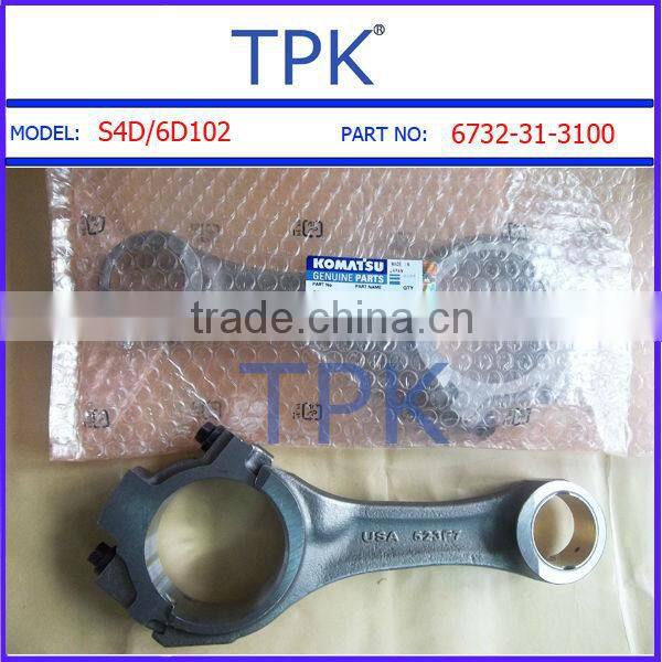 Komatsu S6D102 connecting rod, 6732-31-3101, 6732-31-3100