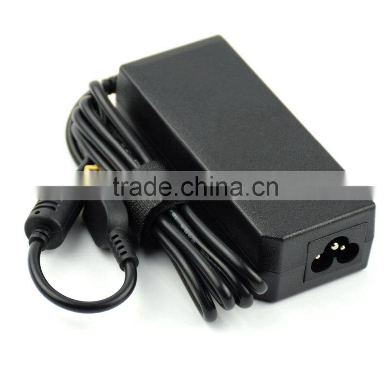 AC 100-240V 1.5A 50-60Hz oem switching laptop adapter for Lenovo 20v 3.25a square pin yellow
