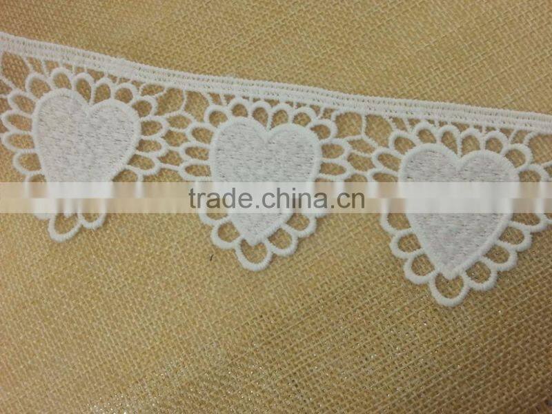 Fancy emboridery lace for ladies Sweater neckline --- H1665