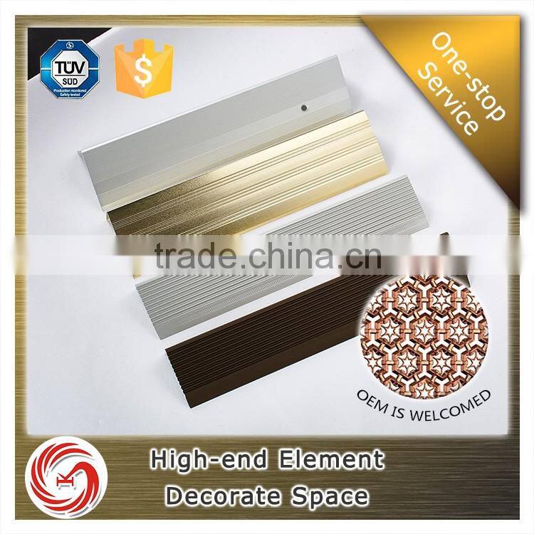 Dependable performance aluminium straight angle stair nosing edge stair nosing