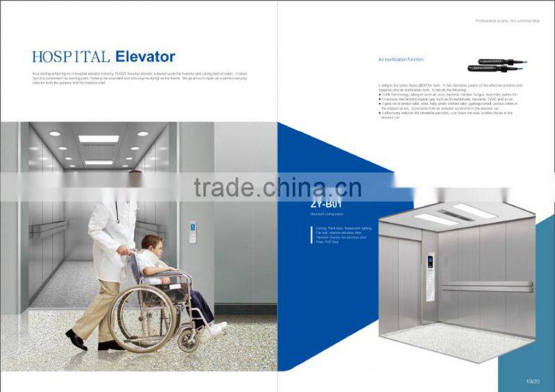 Hot Sale Good Quality Small Machine Room Hospital Elevator