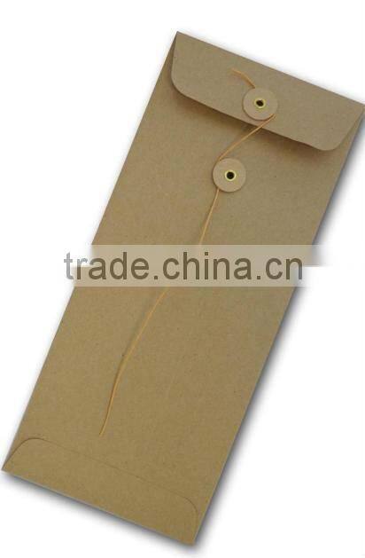 String and button envelopes