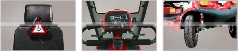 dual seats mobility scooter with canopy sight-seeing vehicle electric scooter power scooter