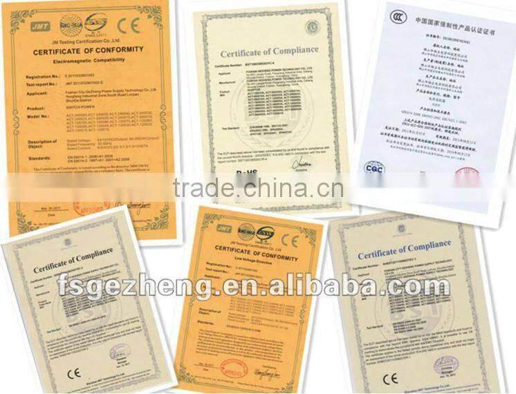 Factory direct ac/dc 36W wall mounted power supply with high efficiency