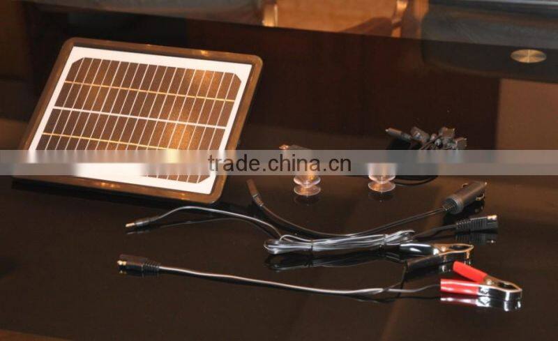 Portable Solar Charger For Car Battery,6W Battery Charger For Car Battery