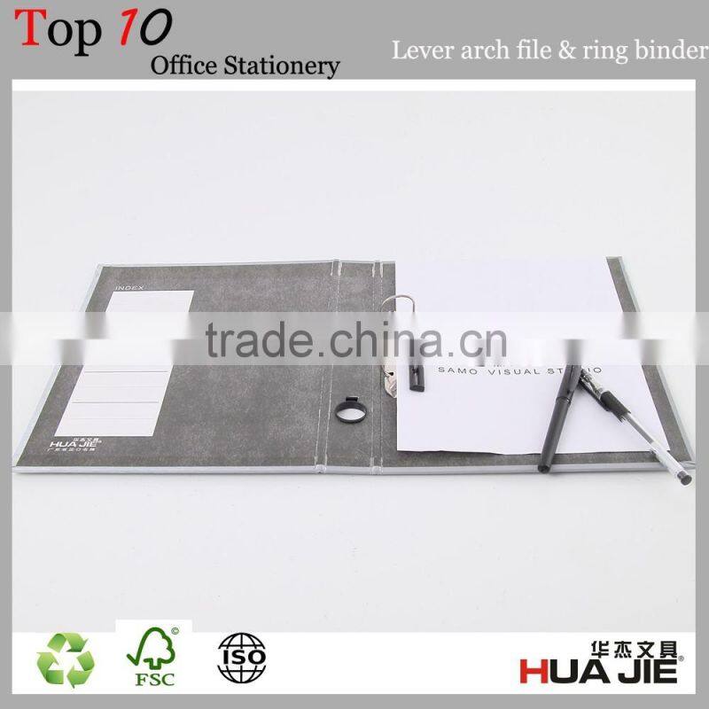 PVC cardboard lever arch file folder 2 ring binder