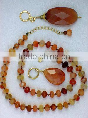 factory low price natural gemstone jewelry new style design rosary necklace