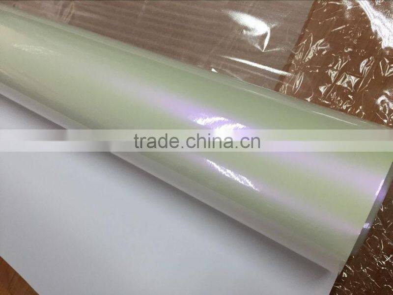 High quality chameleon pearl white car wrap film with air bubbles 1.52*20m each roll