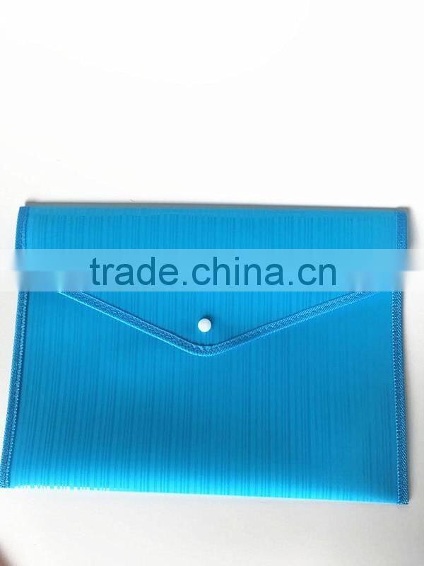 2016 New Fashion Factory Price A4, A5 File Pocket with Button
