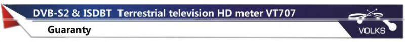 ISDBT & DVB-S2 compliant HD Terrestrial television meter VT707