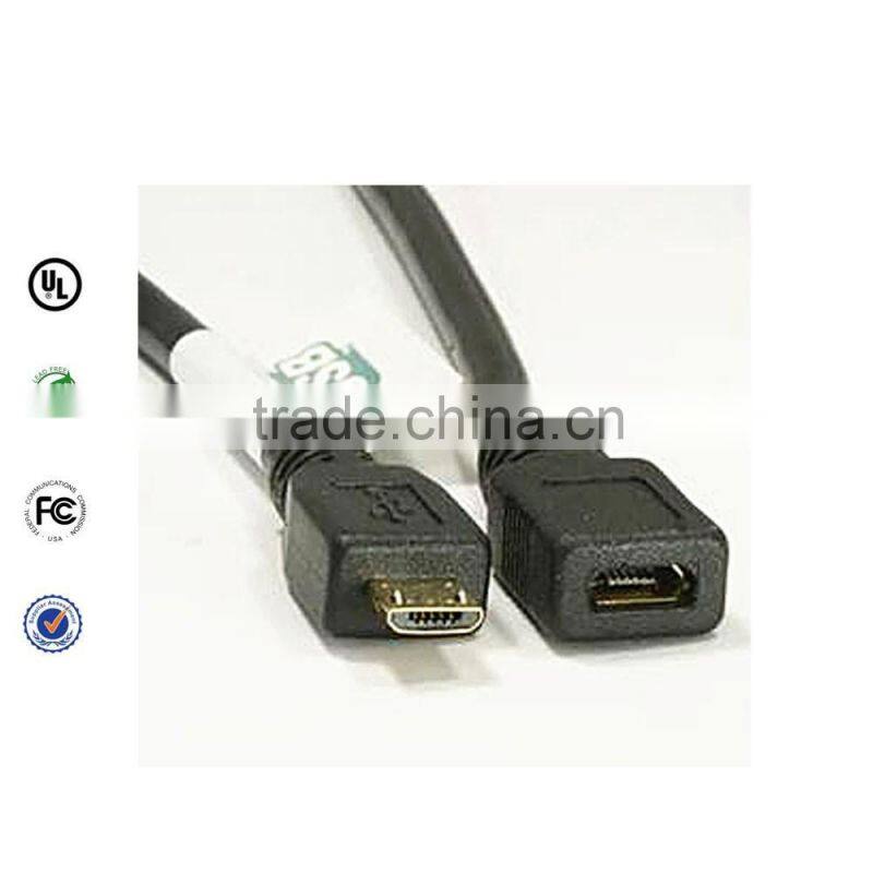 Micro usb male to micro usb jack cable
