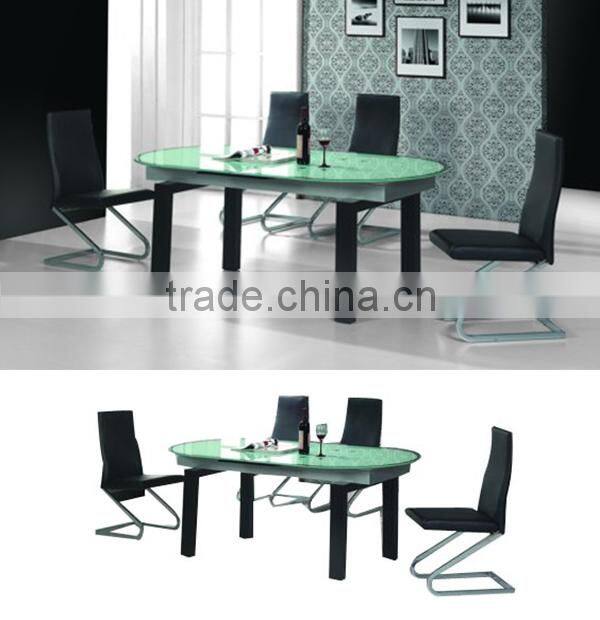 temper glass dining room tables(ST-026B)