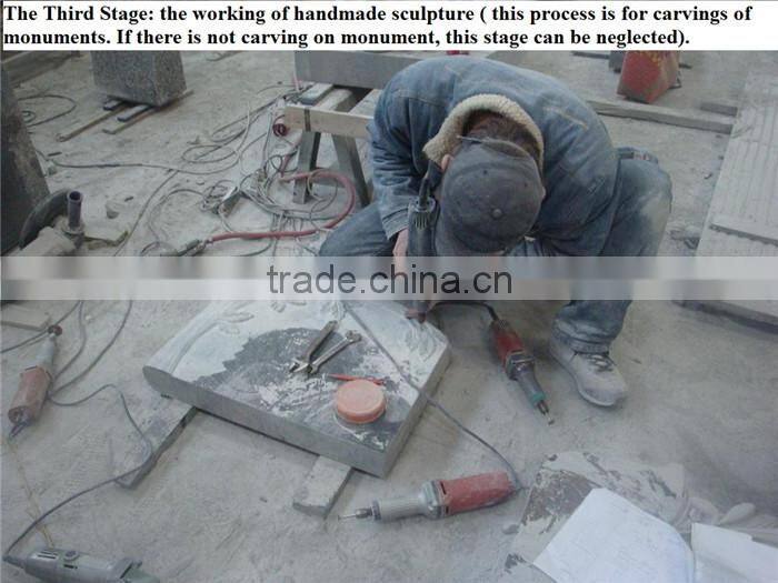 European style book shape granite tombstone