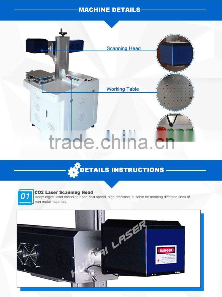 Good price, jeans, leather, clothing, wood, paper best 10w 30w Co2 non-metal engraver laser marking machine