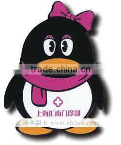 Custom irregular shape card heart shape card