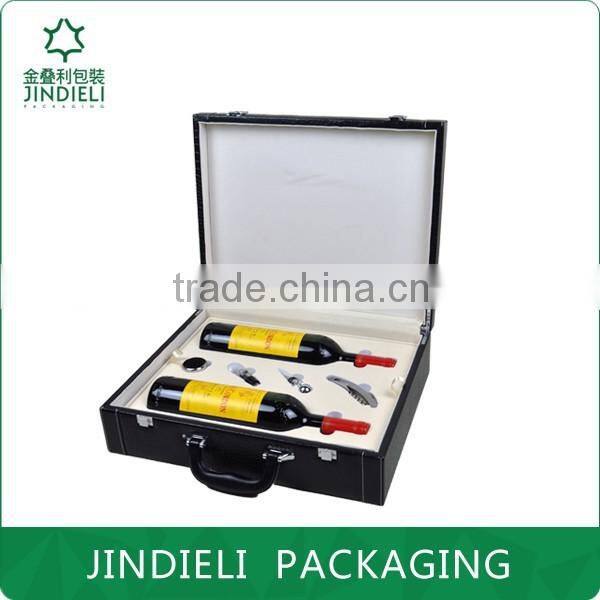 2 bottle wine box with accessories in factory price