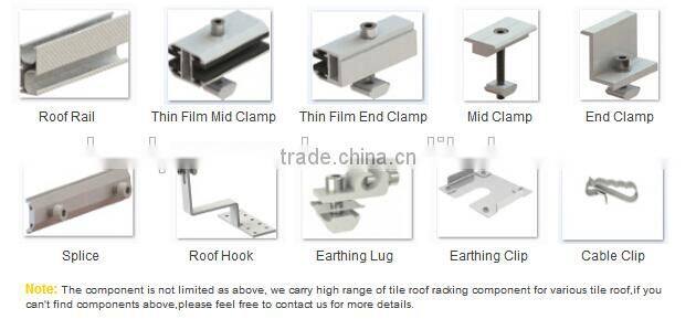 HOT SELL Tile Roof Solar Mounting Solar Panel Mounting Systems