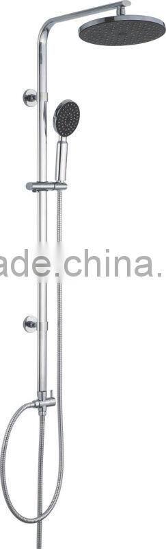 Round waterfall shower set bathroom shower sets chromed stainless steel shower set