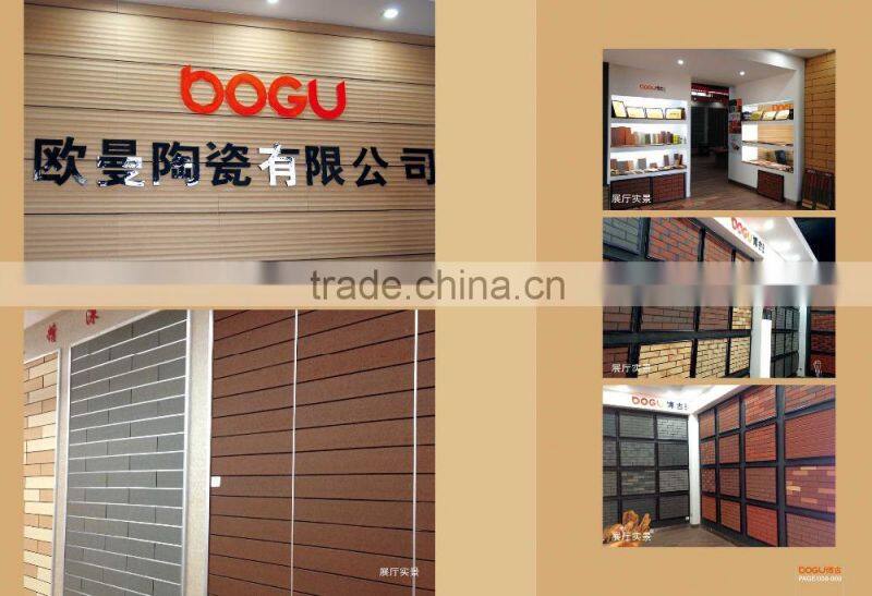 Color-shade exterior thin brick ceramic terracotta clay wall tile